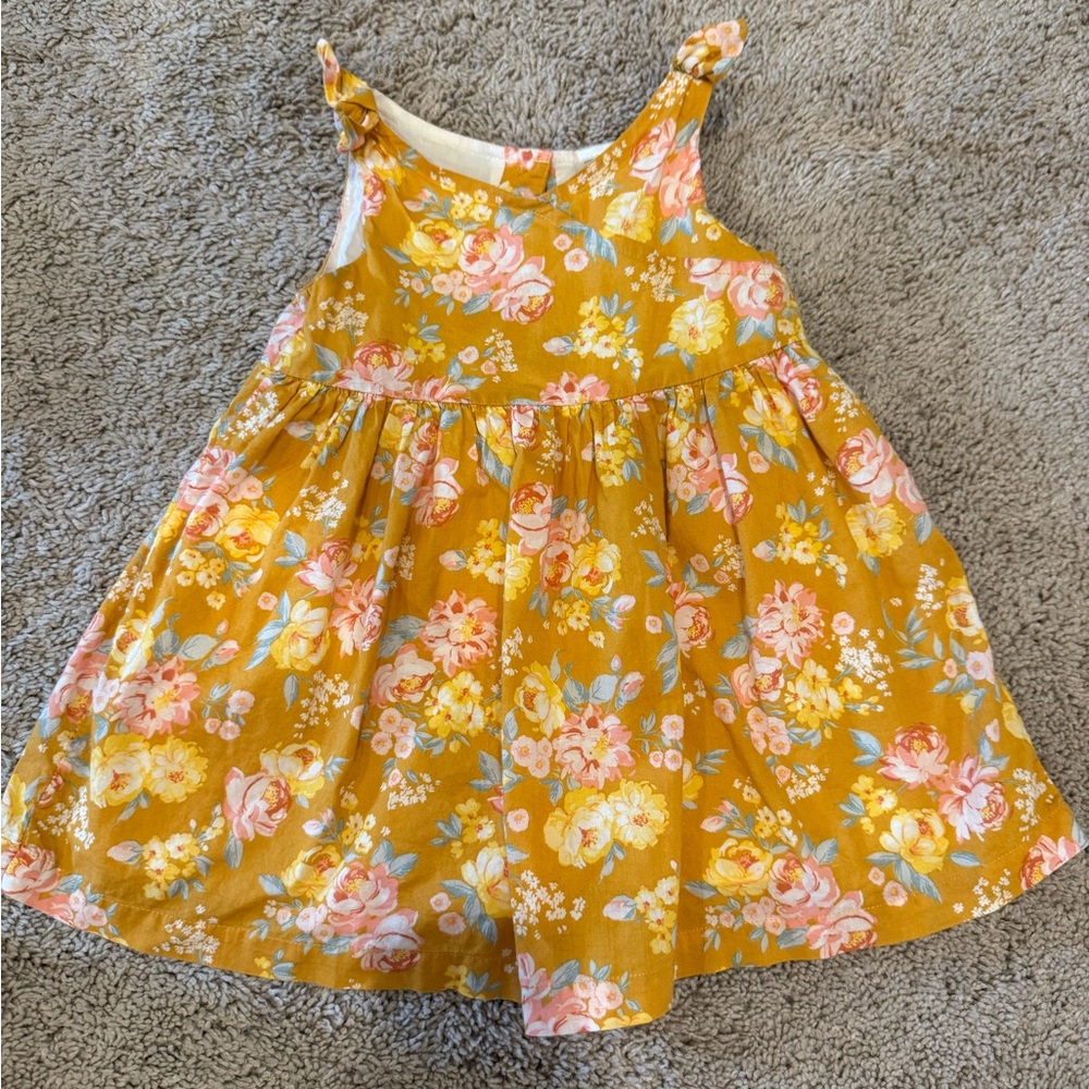 OshKosh B'gosh Floral Mustard Dress